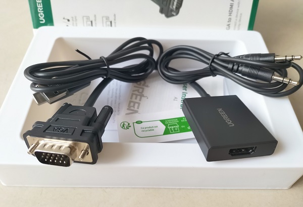 Cáp chuyển VGA to HDMI Ugreen 50945